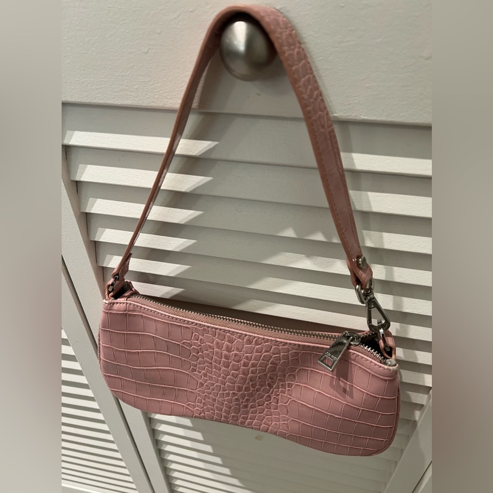 JW Pei Eva shoulder hand hobo bag pink croc - Picture 3 of 3